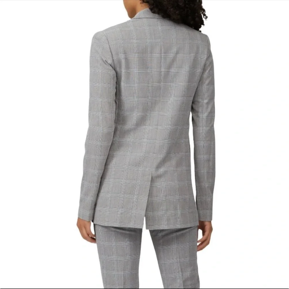 Brochu Walker Plaid Boyfriend Blazer